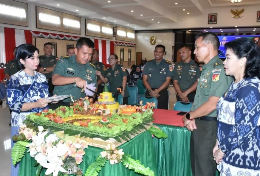 Hubdam XIII Merdeka Gelar Syukuran HUT Ke 77 Sergap TKP