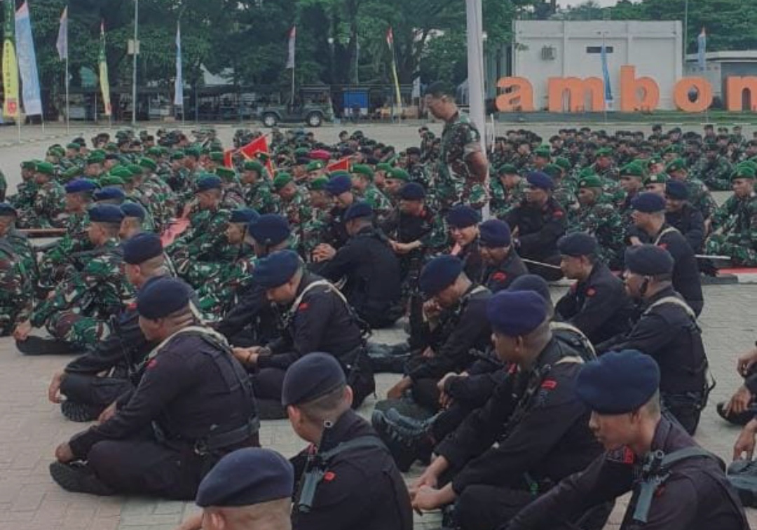 Komandan Lanud Pattimura Tinjau Gladi Upacara Hut Ke Tni Dan