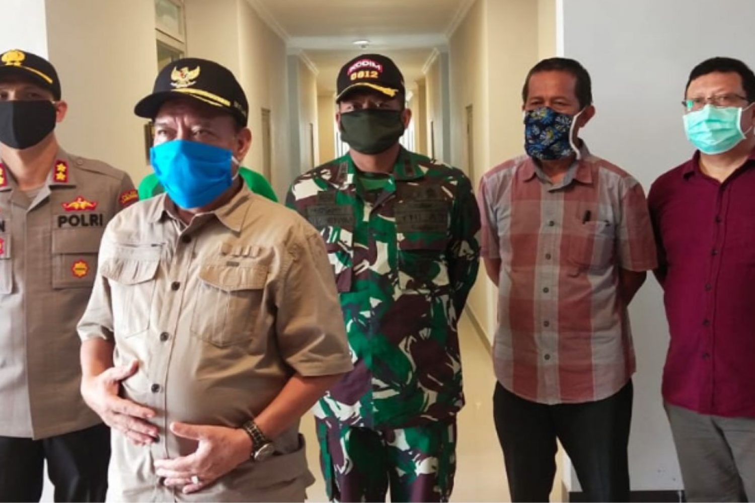 Forkopimda Kabupaten Lamongan saat mengecek rusunawa