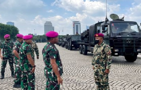 Resimen Artileri 1 Marinir Gelar Kesenjataan Dalam Rangka Memeriahkan