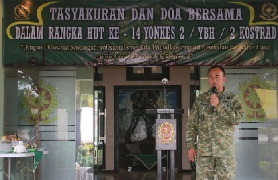 Tasyakuran Dan Doa Bersama Dalam Rangka Hut Batalyon Kesehatan 2ybh2 Kostrad Sergap Tkp